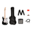 Squier Sonic Stratocaster® Pack, Maple Fingerboard, Black, Gig Bag, 10G - 120V