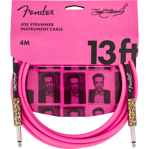 Fender  Joe Strummer 13' Instrument Cable, Pink Leopard