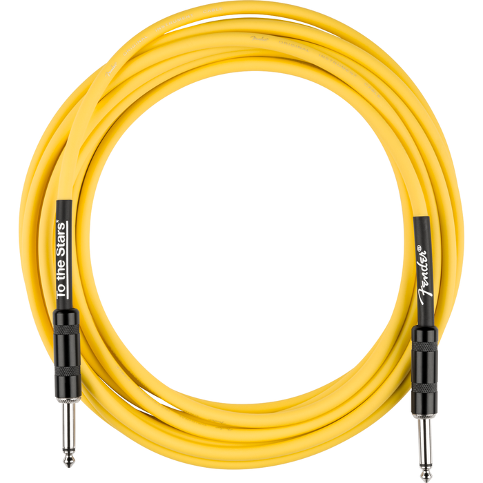 Fender  Tom DeLonge 10' To The Stars Instrument Cable, Graffiti Yellow