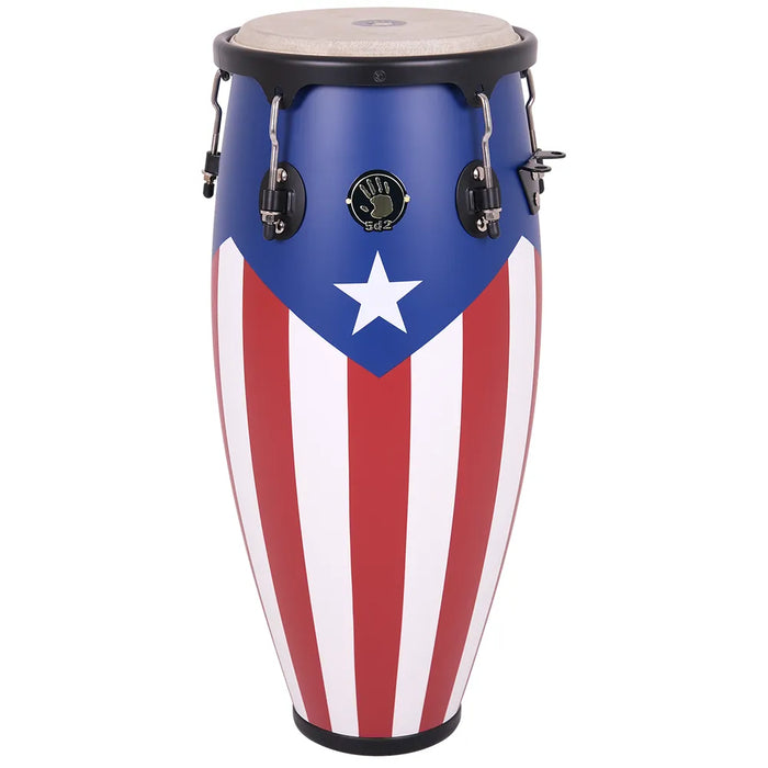 5d2 Percussion Congas 10" & 11" w/Stand PR Flag (AVAILABLE FOR PICKUP AT STORE)