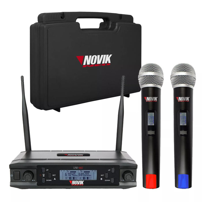 Novik Neo UNK-660 Dual Microphone UHF Frequency Selector