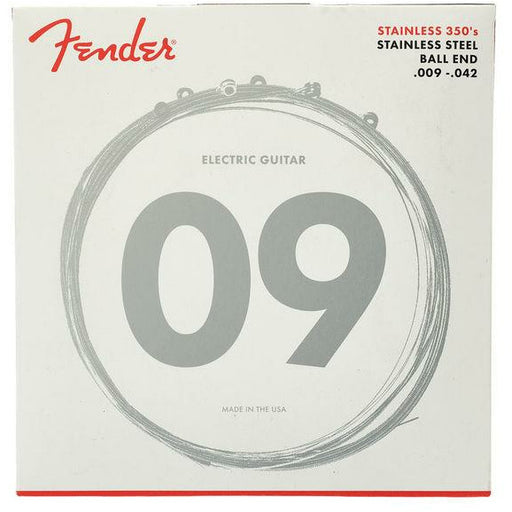 Fender 350L Stainless Steel Ball End Electric Strings - .009-.042 Light